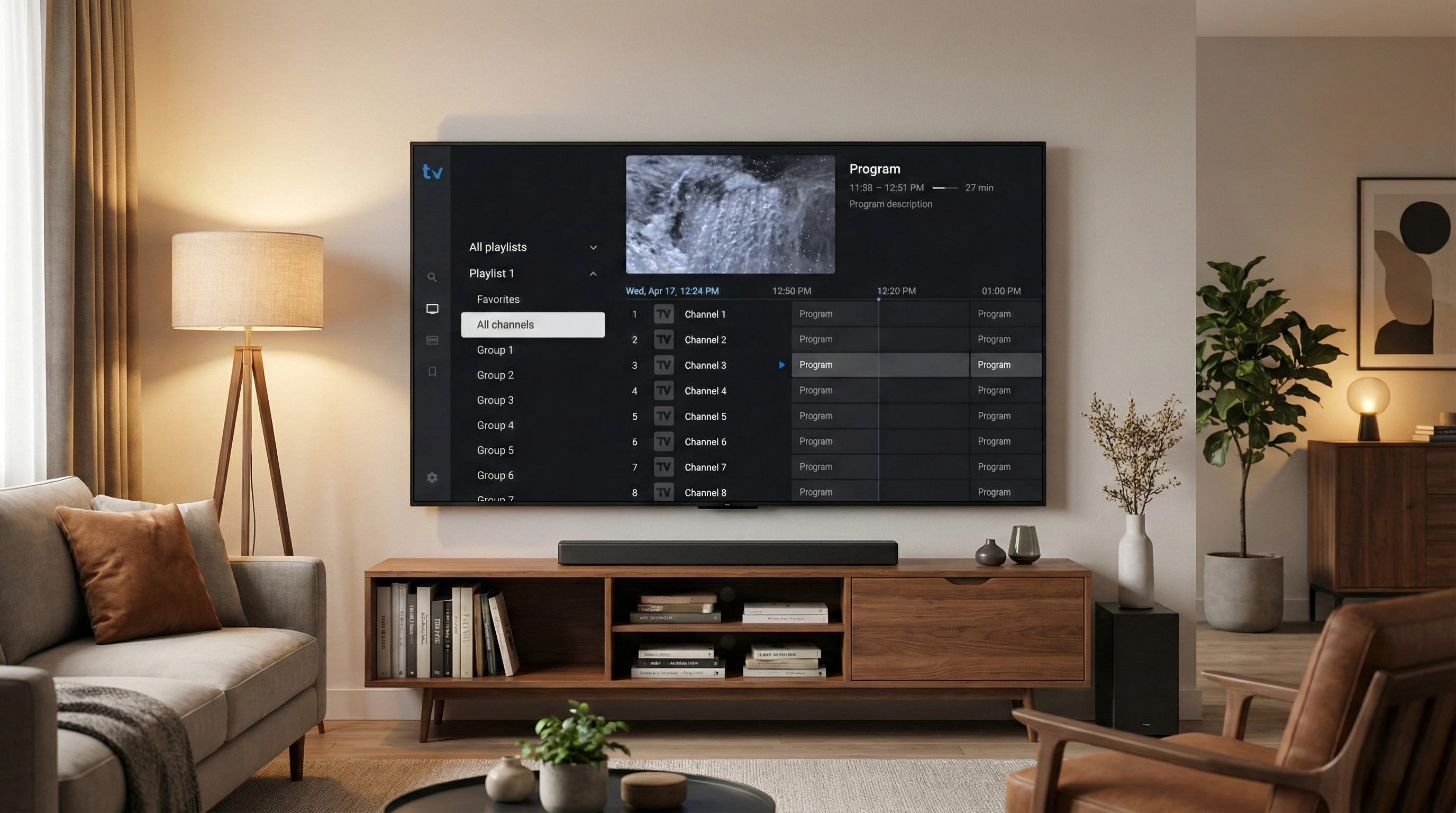 Tivimate Pro Interface